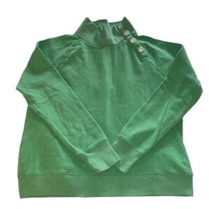 J. Crew lime green mock turtleneck sweater size M